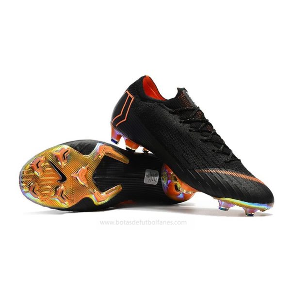 Nike Mercurial Vapor Elite FG para Mujeres Negro Naranja